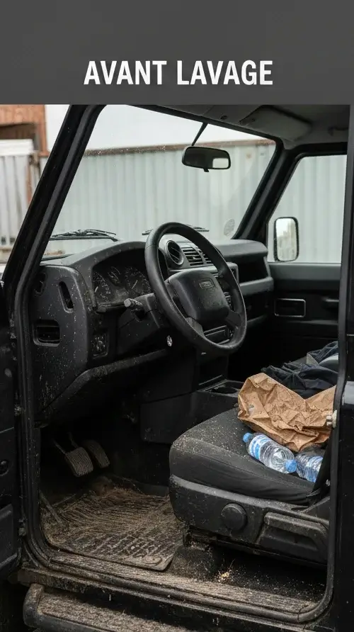 Avant lavage intérieur